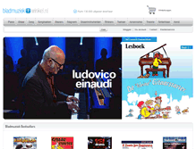 Tablet Screenshot of bladmuziekwinkel.nl